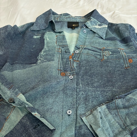 cavalli blouse denim pattern - Picture 8 of 11